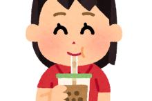 drink_tapioka_tea_woman
