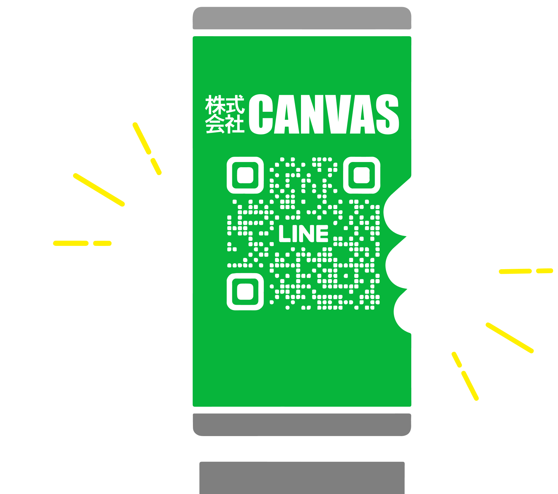 株式会社CANVAS公式LINE｜QRコード